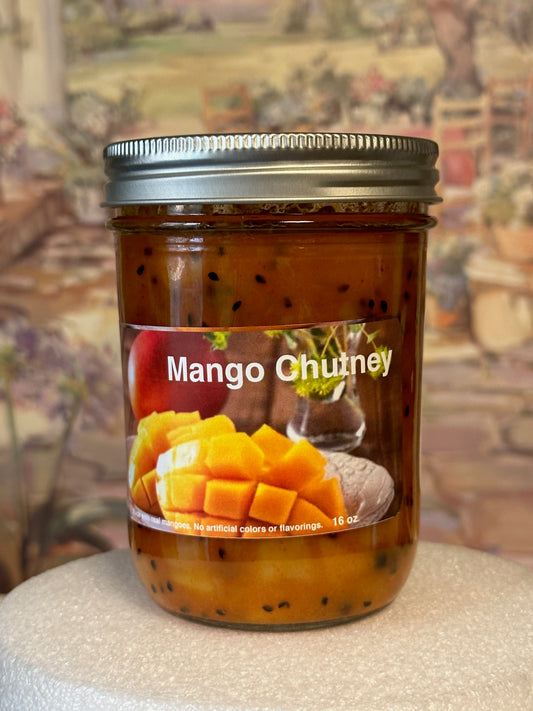 SPICY Mango Chutney (4 x 16oz Jars)